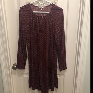 Sonoma maroon dress. Size M. Lightly worn